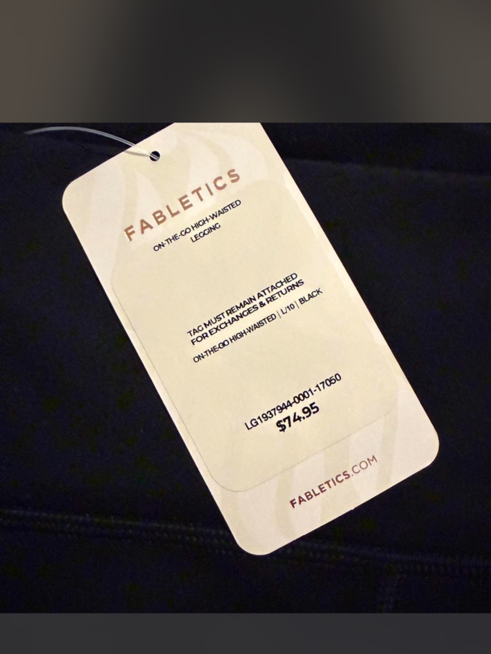 Fabletics black leggings Size L brand new with tags! - Picture 2 of 6